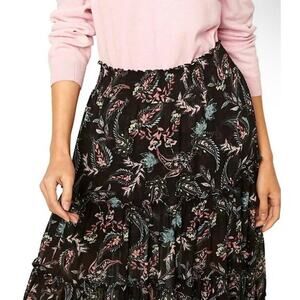 Misa Los Angeles Black Maxi Skirt